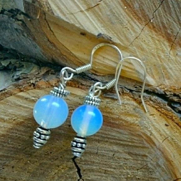 SALEAll 5* Ratings! SALE 925 Opalite Drop Earrings - Picture 2 of 4